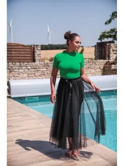 Jupe Tutu -Élégance Soldes 23028 noir atelier de mila 2