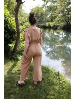 Combipantalon Palma -Élégance Soldes 3155 camel clair atelier de mila 2