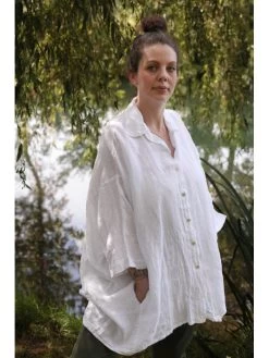 Chemise Marguerite -Élégance Soldes 31858 blanc wiya 1