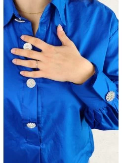 Chemisier Alost -Élégance Soldes 3713 bleu bic bisou project 3