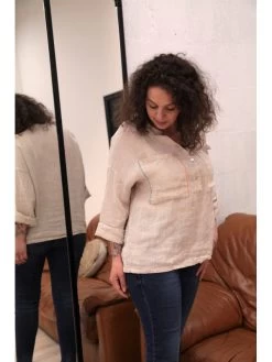 Chemise Bilbao -Élégance Soldes 55613 beige wiya 2