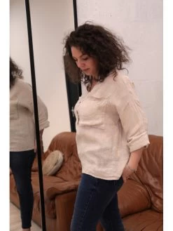 Chemise Bilbao -Élégance Soldes 55613 beige wiya 3