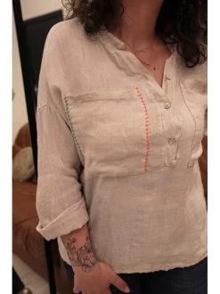 Chemise Bilbao -Élégance Soldes 55613 beige wiya 5