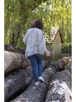 Chemise Rosie -Élégance Soldes 5711 navy w studio 3