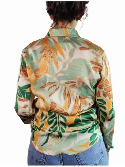 Chemisier Ava -Élégance Soldes 6617 354 ecru vert suzzymilly 2