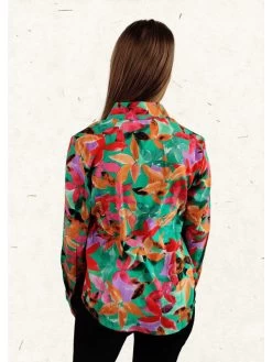 Chemisier Antoine 5 Chemisier Antoine -Élégance Soldes 6617 a33 vert orange suzzymilly 2