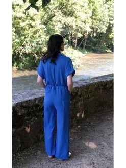 Combipantalon Malaga -Élégance Soldes 9970c bleu royal atelier de mila 2