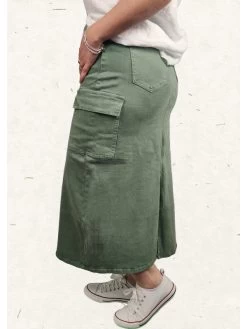 Jupe Diane -Élégance Soldes hm6319 4 kaki hello miss 2