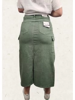 Jupe Diane -Élégance Soldes hm6319 4 kaki hello miss 3