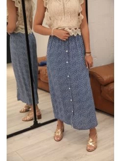 Jupe Malko -Élégance Soldes m810 bleu in april 5