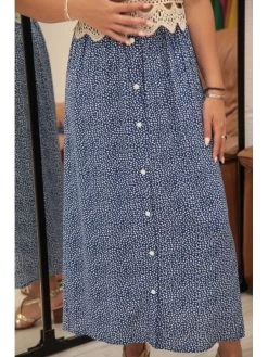 Jupe Malko -Élégance Soldes m810 bleu in april 6