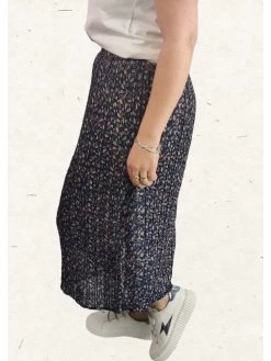 Jupe Libertad -Élégance Soldes mj27855 bleu majolica 2