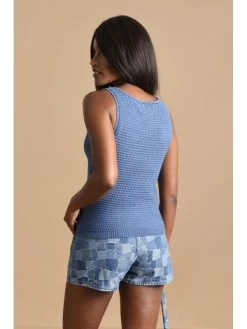 Molly Bracken Débardeur Bossia -Élégance Soldes n200abp blue denim molly bracken 3