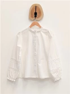 Chemisier Uni Manches Longues Scallo