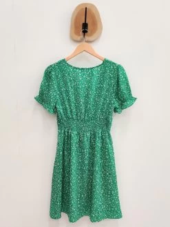 Robe Courte Billie -Élégance Soldes r1306 vert in april 1