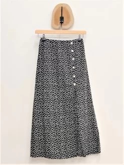 Jupe Longue Lilia -Élégance Soldes r28 noir in april 2